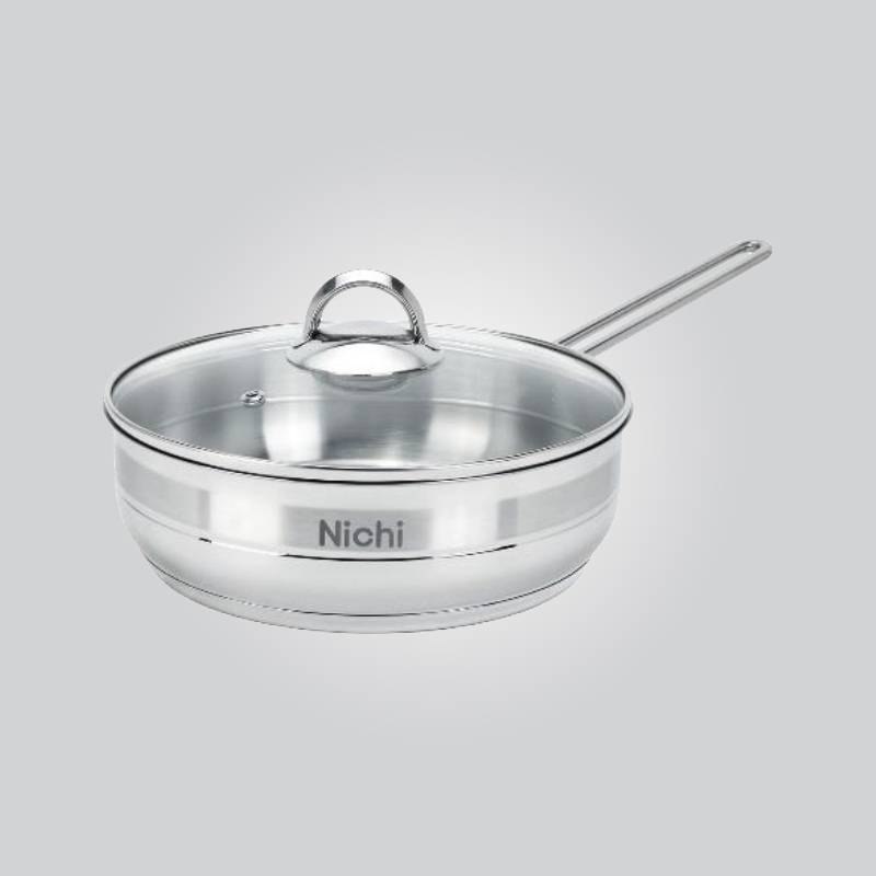 تابه تک دسته استیل نیچی سایز 24